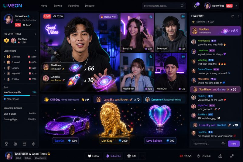 91网实时直播互动界面,创作者与粉丝零距离实时交流